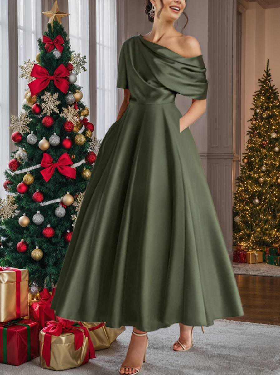 BEAUMONT NICE | ROBE TRAPÈZE EN SATIN POUR FEMME
