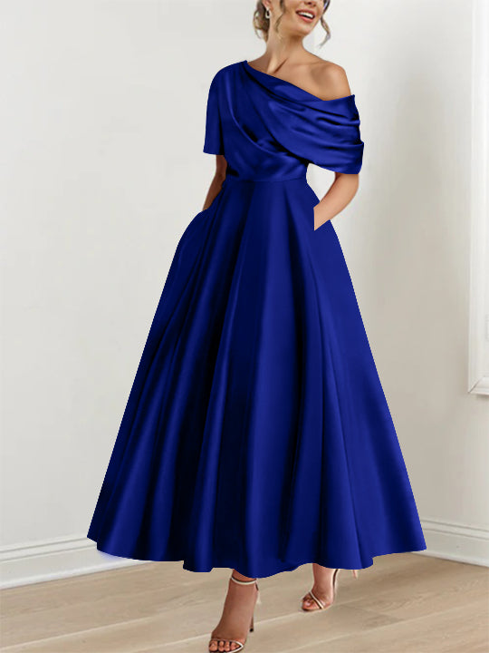 BEAUMONT NICE | ROBE TRAPÈZE EN SATIN POUR FEMME