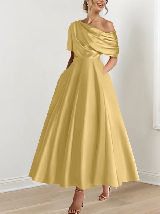 BEAUMONT NICE | ROBE TRAPÈZE EN SATIN POUR FEMME