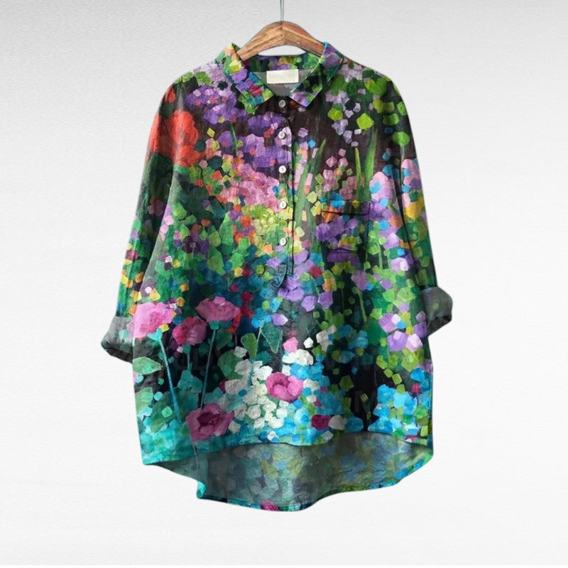 BEAUMONT NICE | BLOUSE JARDIN COLORÉ POUR FEMMES