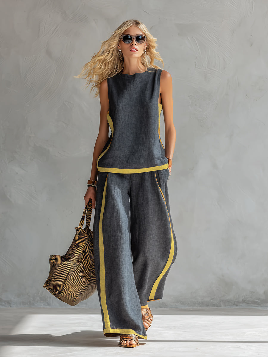 BEAUMONT NICE | ENSEMBLE LIN CHIC POUR FEMME