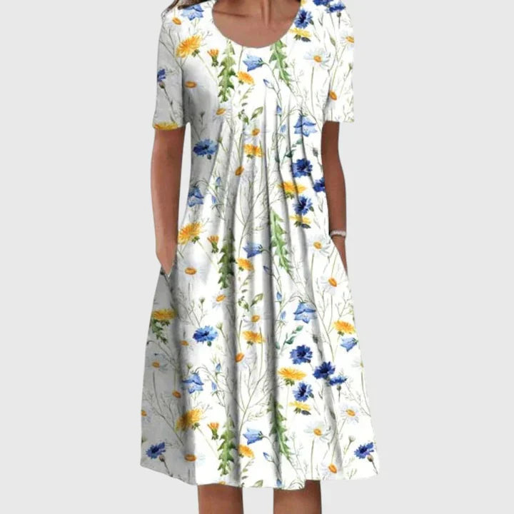 BEAUMONT NICE | ROBE ÉLÉGANTE À VOLANTS POUR FEMME