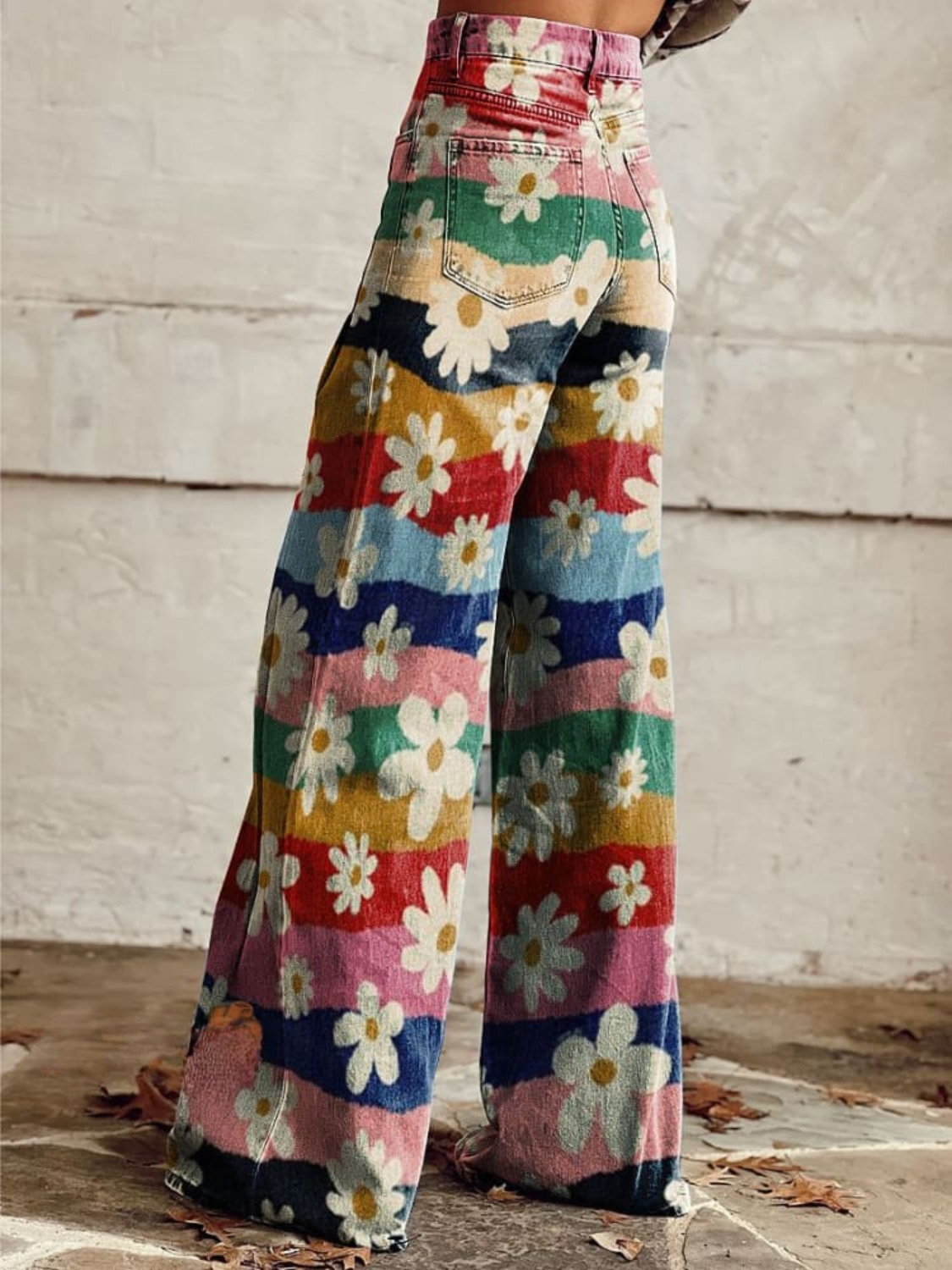 BEAUMONT NICE | PANTALON FLORAL RÉTRO POUR FEMMES
