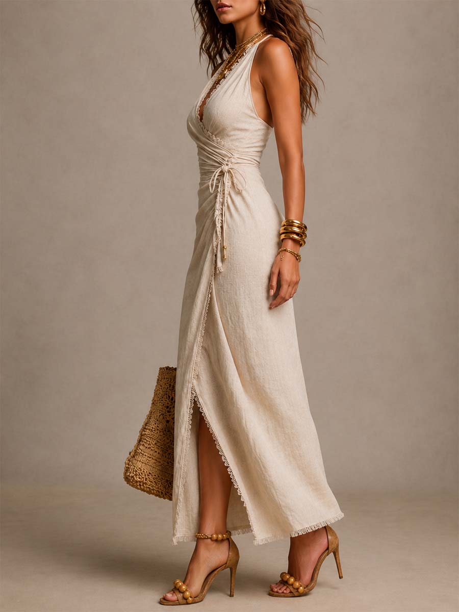BEAUMONT NICE | ROBE MIDI EN BORDÉE DE DENTELLE POUR FEMMES