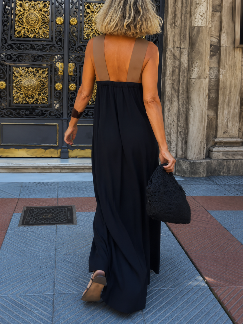 BEAUMONT NICE | ROBE MAXI BICOLOR POUR FEMMES