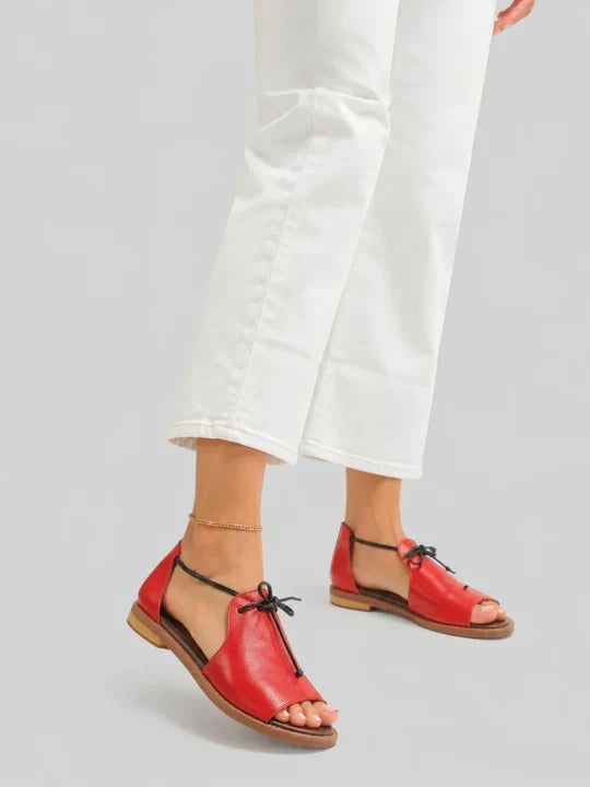 BEAUMONT NICE | SANDALES À LANIÈRES MÉTALLIQUES POUR FEMMES