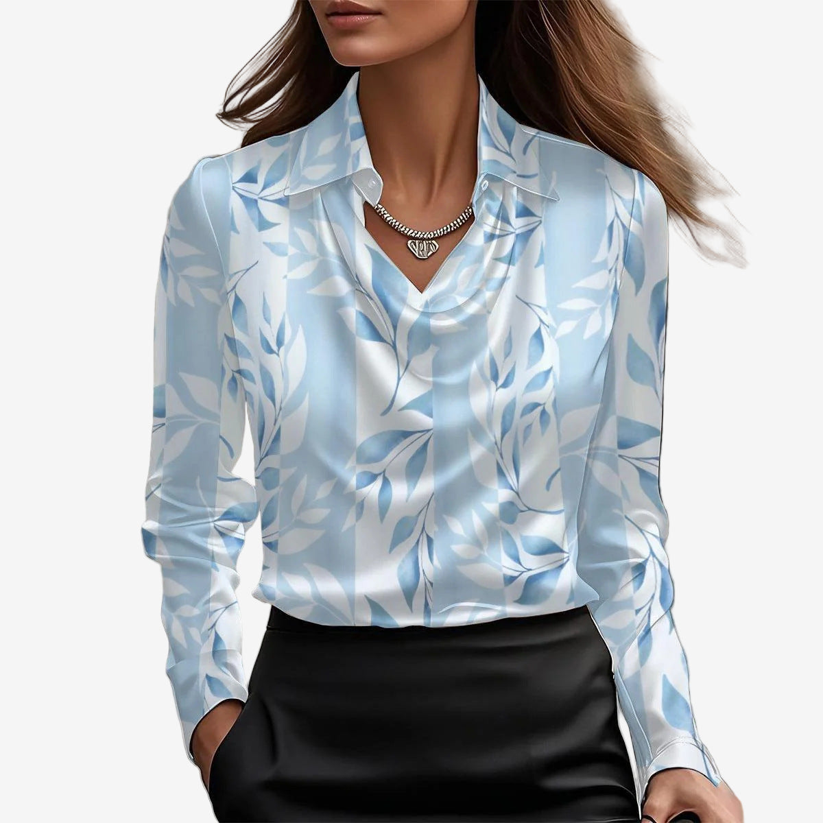 BEAUMONT NICE | BLOUSE DRAPÉE COL COWL POUR FEMMES