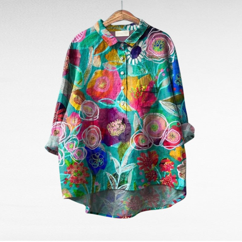 BEAUMONT NICE | BLOUSE JARDIN COLORÉ POUR FEMMES
