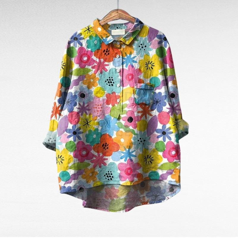 BEAUMONT NICE | BLOUSE JARDIN COLORÉ POUR FEMMES