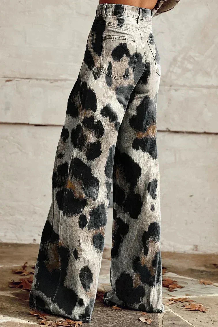 BEAUMONT NICE | PANTALON IMPRIMÉ FÉLIN POUR FEMMES