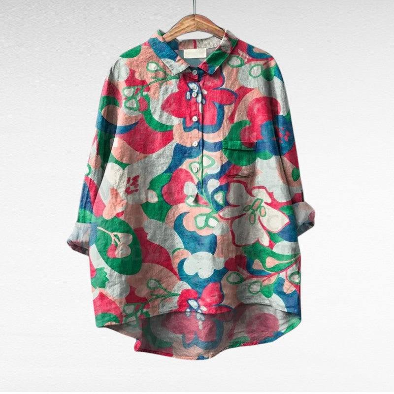 BEAUMONT NICE | BLOUSE JARDIN COLORÉ POUR FEMMES
