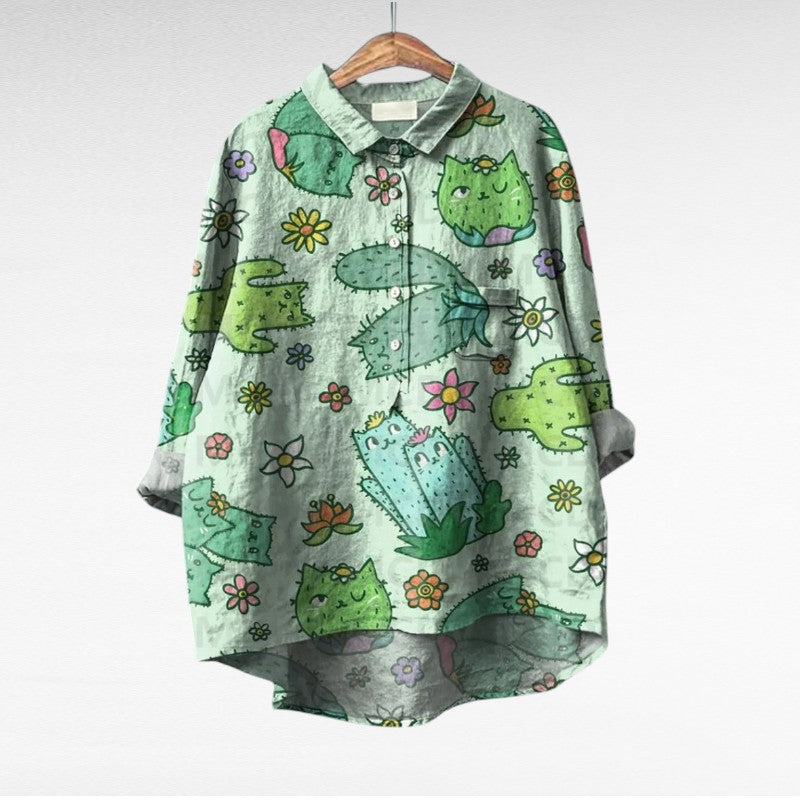 BEAUMONT NICE | BLOUSE JARDIN COLORÉ POUR FEMMES