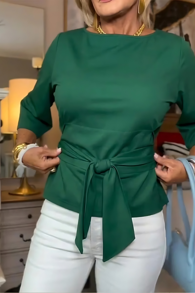 BEAUMONT NICE | TOP À NOEUD À LA TAILLE POUR FEMMES