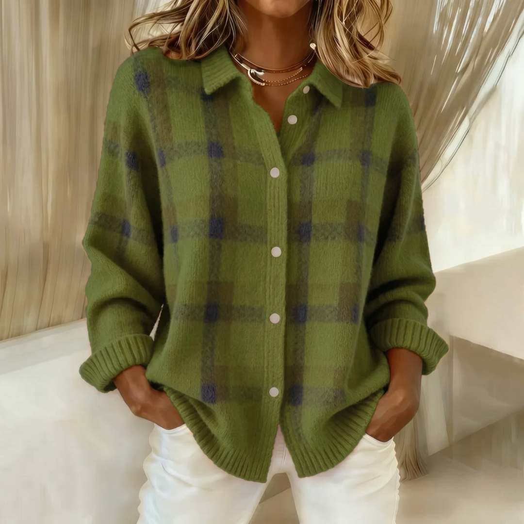 BEAUMONT NICE | GILET TRICOTÉ À COL POUR FEMMES