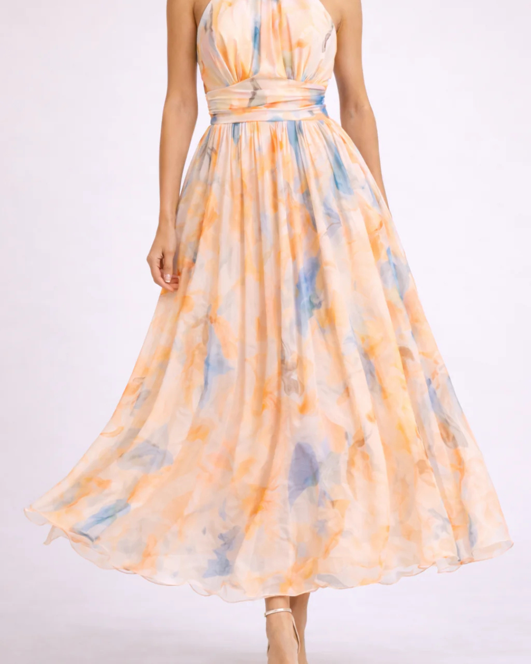 BEAUMONT NICE | ROBE MAXI ÉLÉGANTE À COL HALTER POUR FEMMES