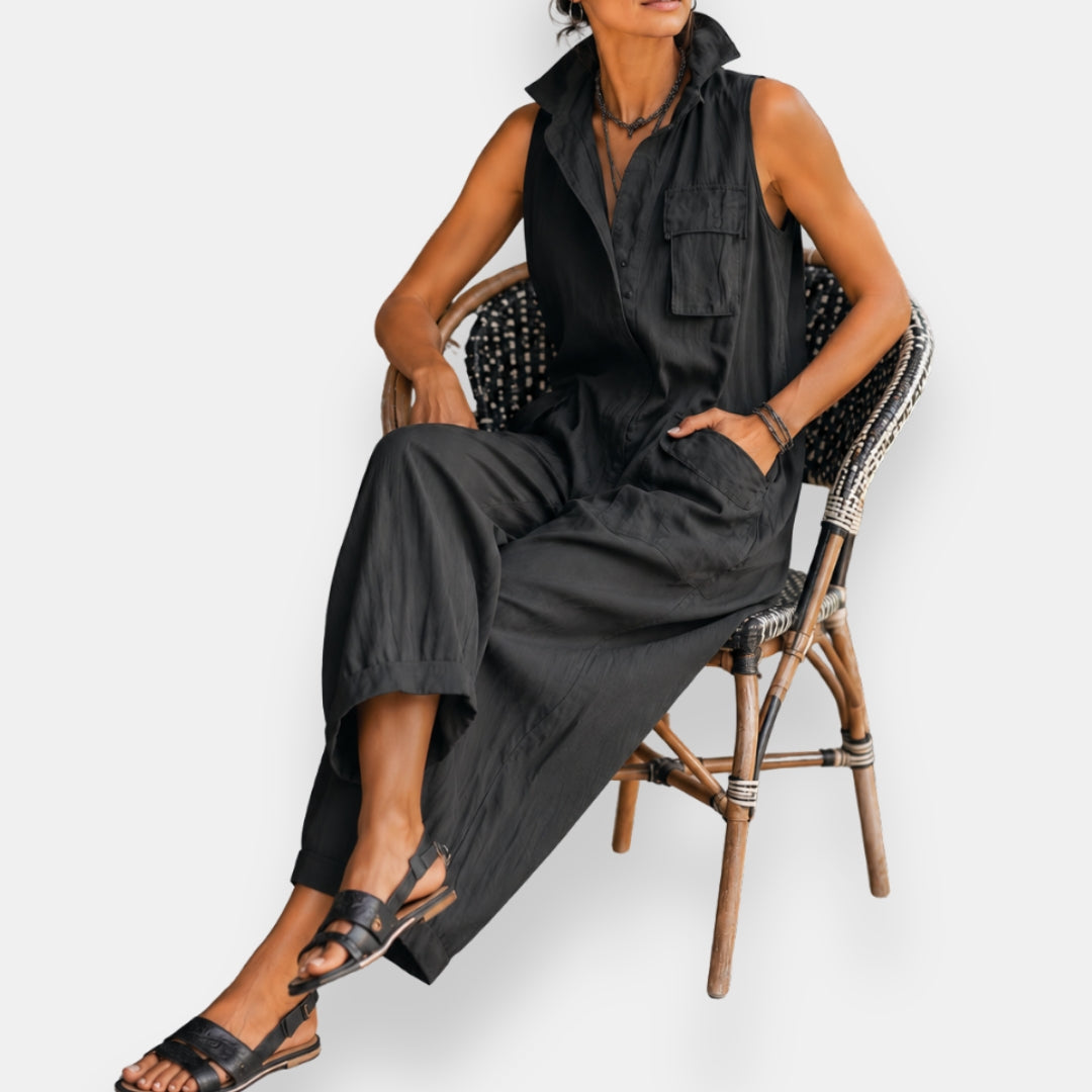 BEAUMONT NICE | COMBINAISON CARGO SANS MANCHES POUR FEMMES