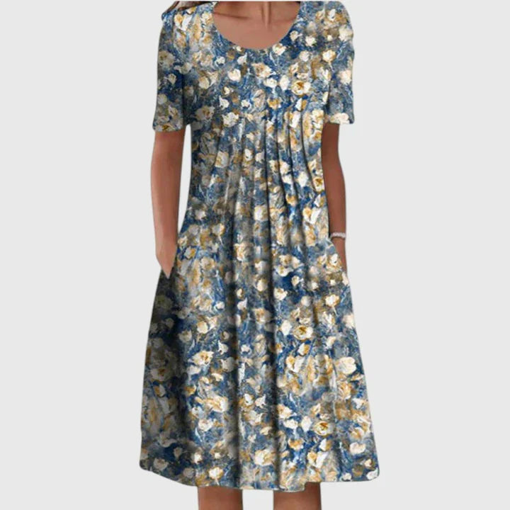 BEAUMONT NICE | ROBE ÉLÉGANTE À VOLANTS POUR FEMME