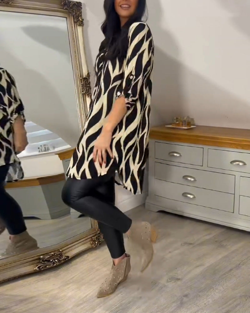 BEAUMONT NICE | BLOUSE CHIC IMPRIMÉE POUR FEMMES