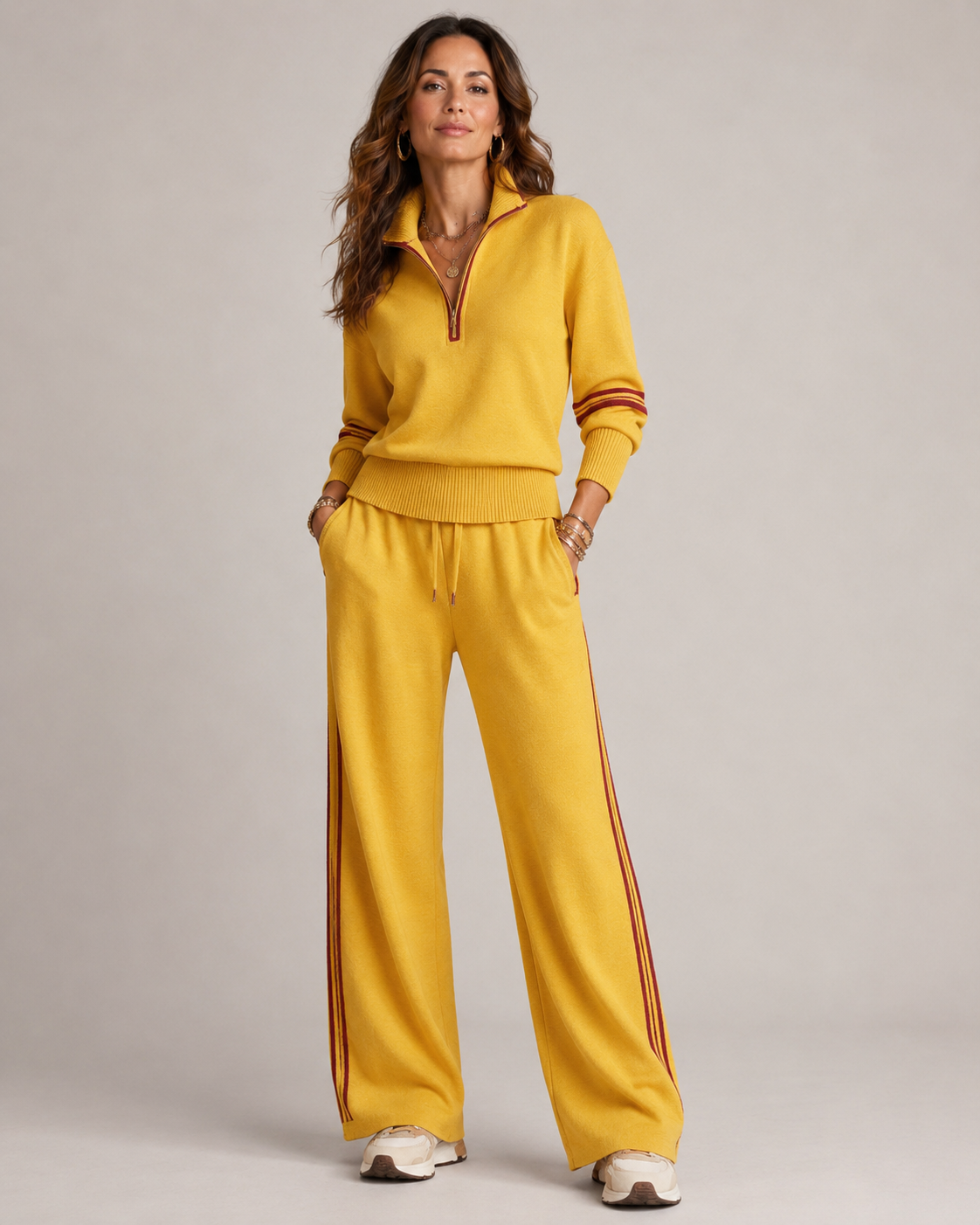 BEAUMONT NICE | ENSEMBLE PANTALON ZIP MI-HAUT POUR FEMMES