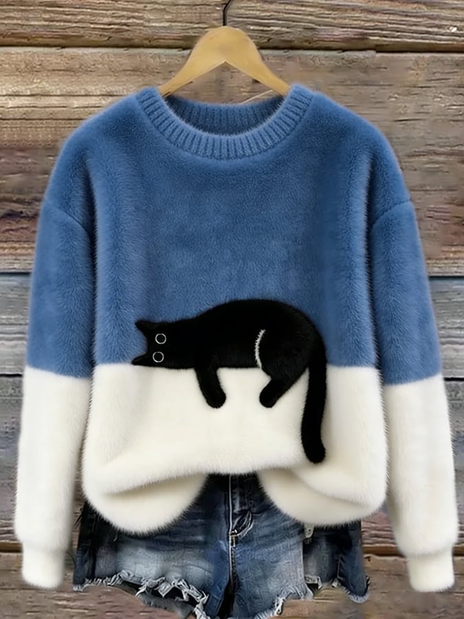 BEAUMONT NICE | PULL DÉTENDUE À MOTIFS POUR FEMMES