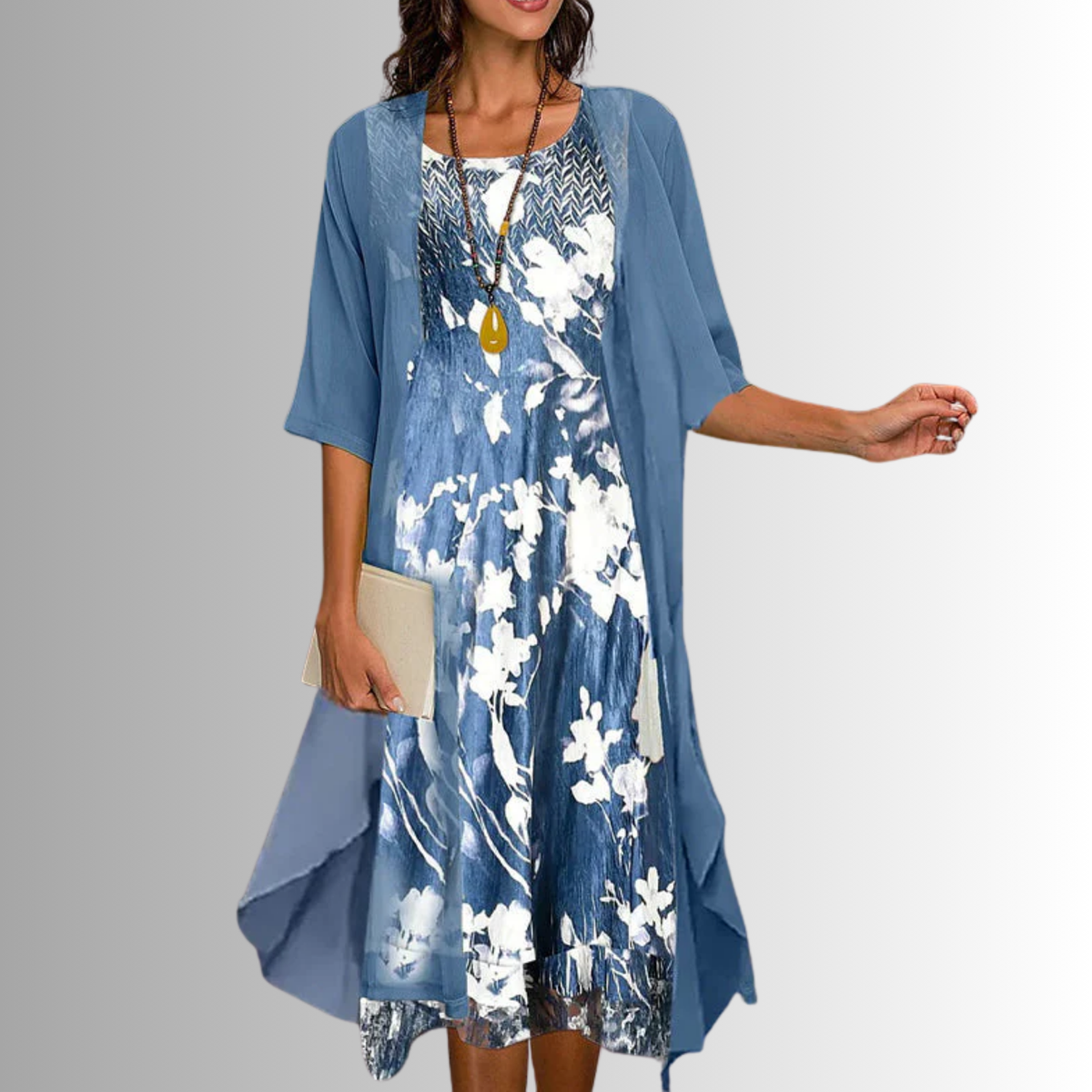 BEAUMONT NICE | ROBE MIDI SUPERPOSÉE POUR FEMMES