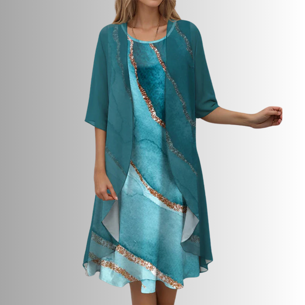 BEAUMONT NICE | ROBE MIDI SUPERPOSÉE POUR FEMMES