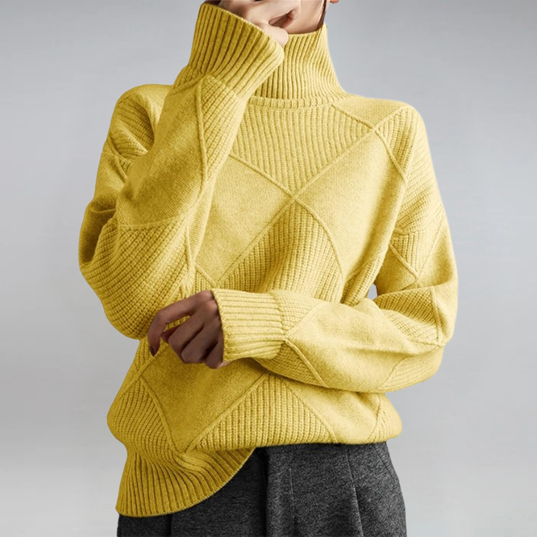 BEAUMONT NICE | PULL COL ROLÉ DÉTENDUE POUR FEMMES