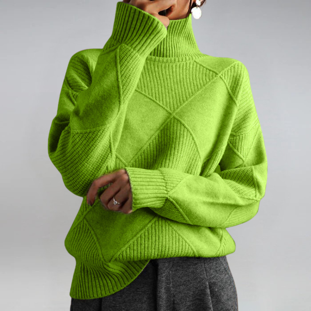 BEAUMONT NICE | PULL COL ROLÉ DÉTENDUE POUR FEMMES