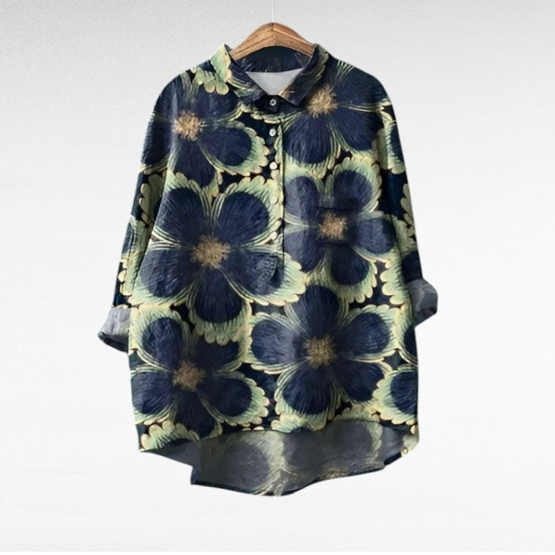 BEAUMONT NICE | BLOUSE FLEURS GRAPHIQUES POUR FEMMES