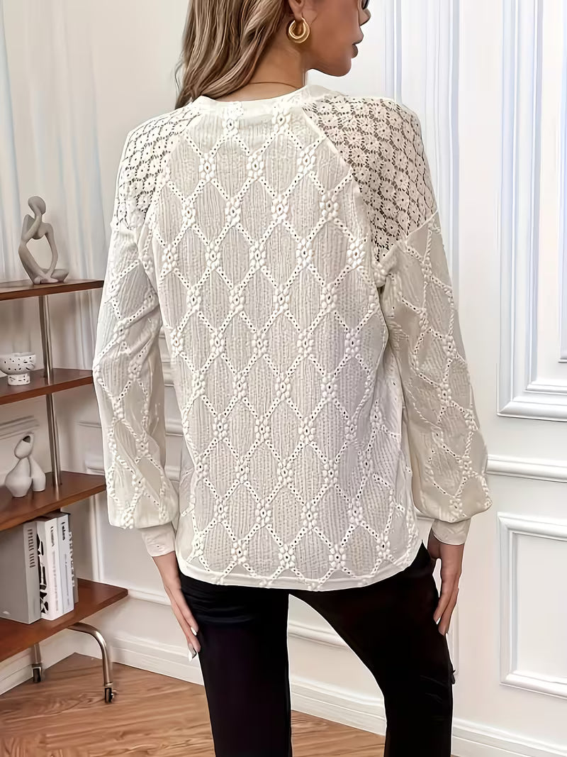 BEAUMONT NICE | BLOUSE TISSÉE COL ROND POUR FEMMES
