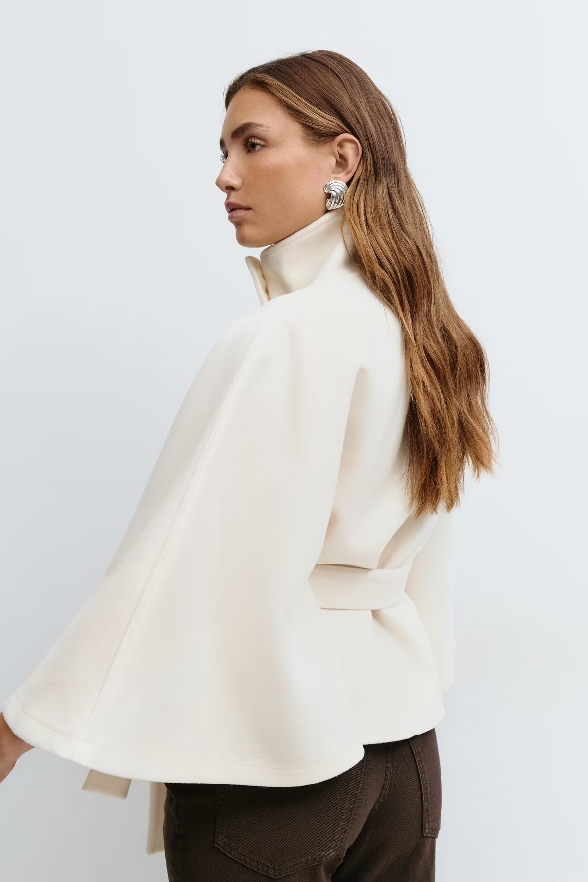 BEAUMONT NICE | MANTEAU CAPE À CEINTURE POUR FEMMES