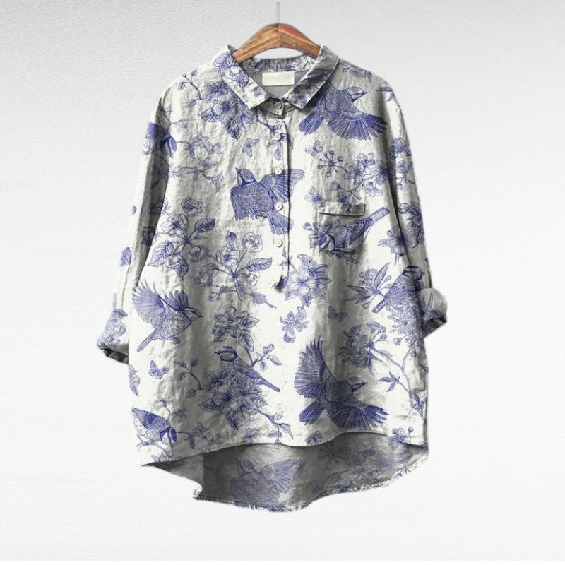 BEAUMONT NICE | CHEMISIER FLORAL ARTISTIQUE POUR FEMMES