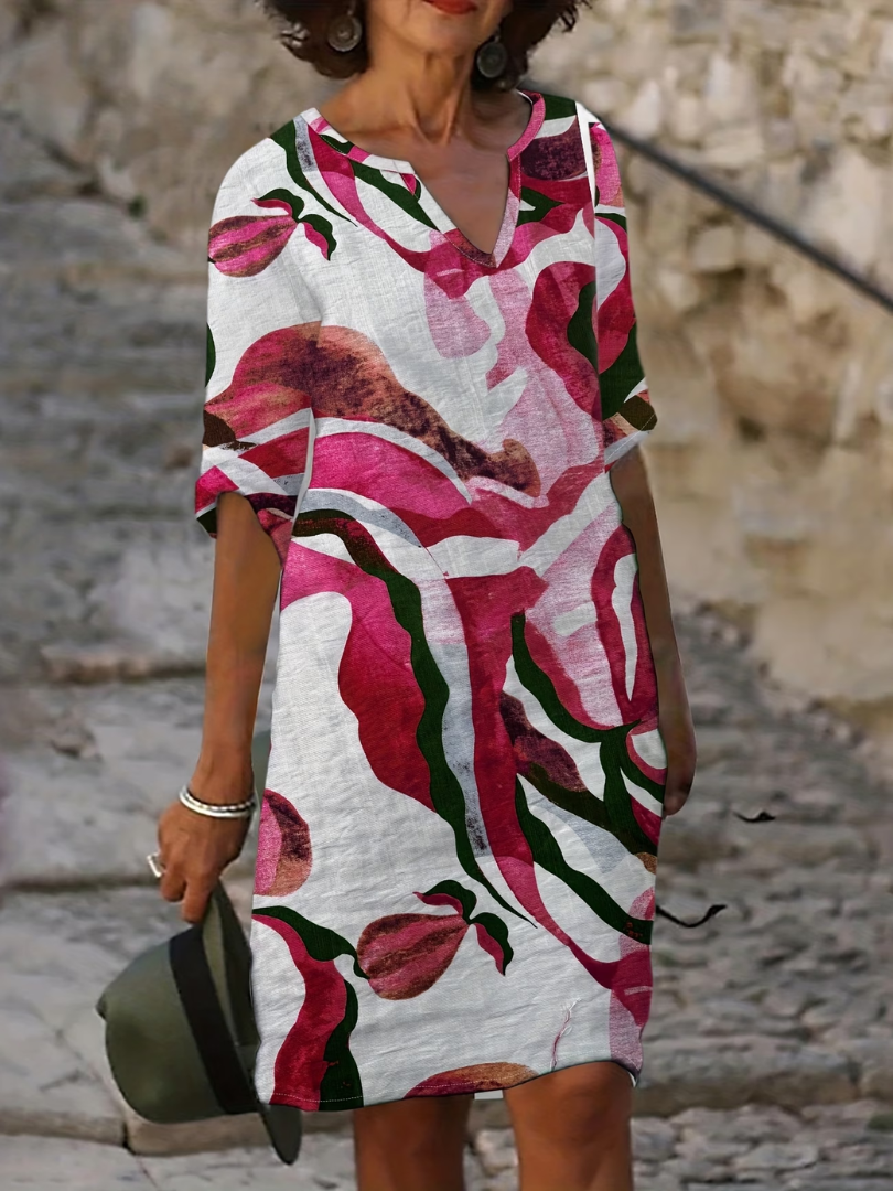 BEAUMONT NICE | ROBE D'ÉTÉ IMPRIMÉE POUR FEMMES