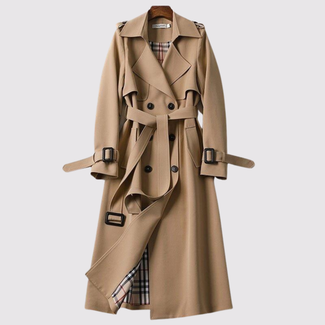 BEAUMONT NICE | TRANCHÉE MANTEAU LONGUE À CEINTURE POUR FEMMES