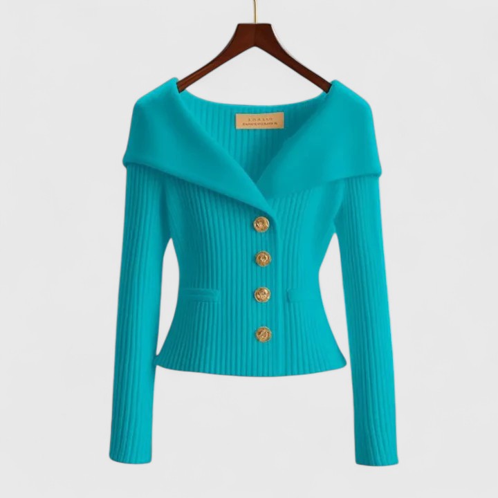 BEAUMONT NICE | GILET AJUSTÉ À COL LARGE POUR FEMMES