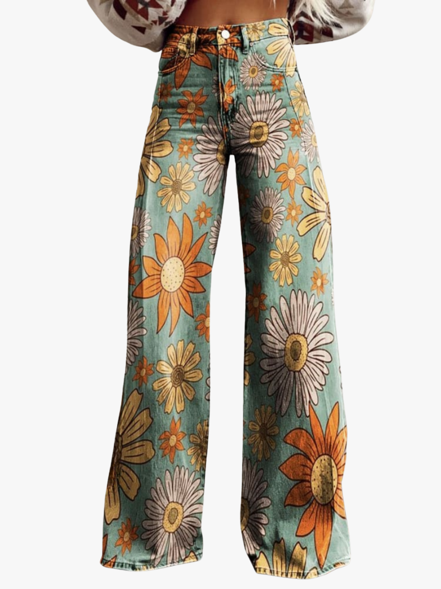 BEAUMONT NICE | PANTALON PALAZZO VINTAGE POUR FEMMES
