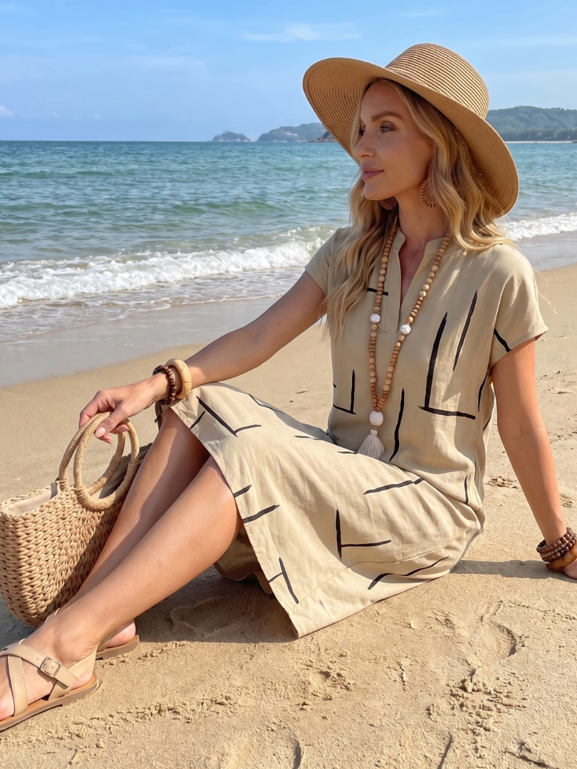 BEAUMONT NICE | ROBE DE JOUR IMPRIMÉE POUR FEMMES
