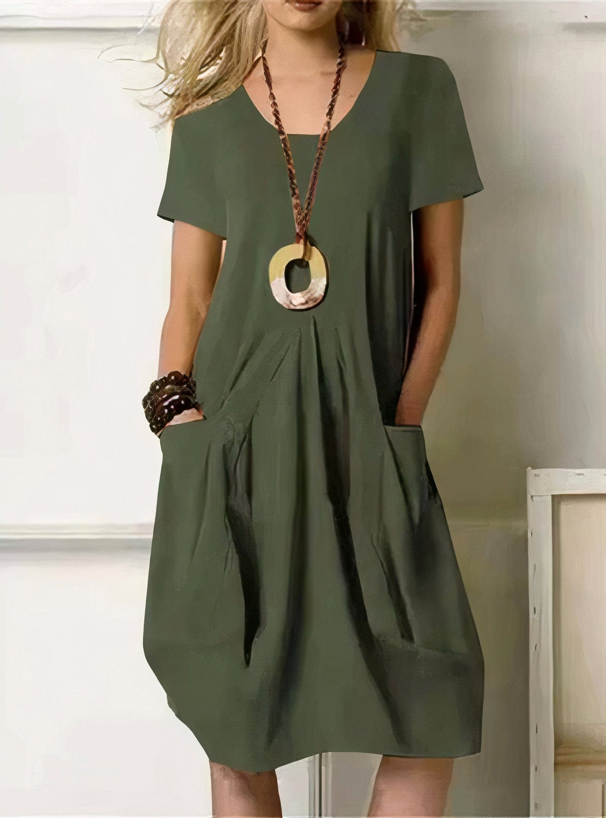 BEAUMONT NICE | ROBE MIDI FLUIDE POUR FEMMES