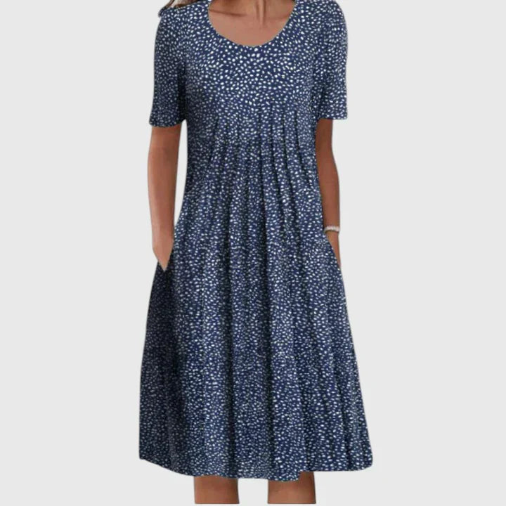 BEAUMONT NICE | ROBE ÉLÉGANTE À VOLANTS POUR FEMME