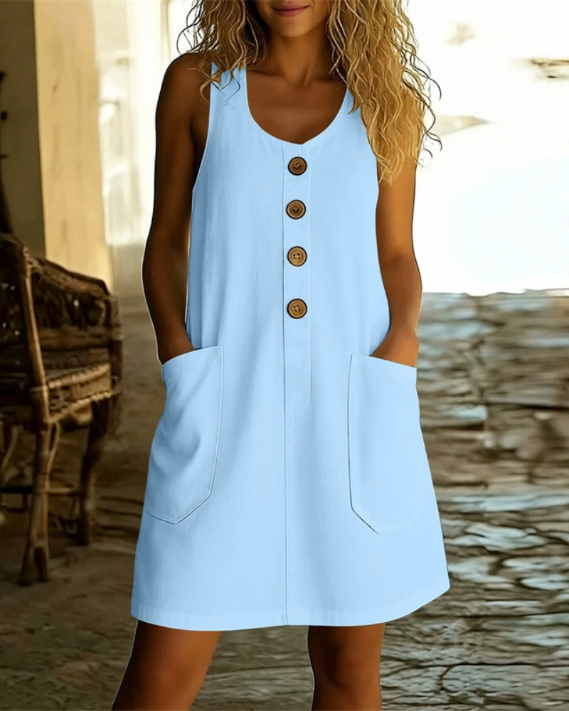 BEAUMONT NICE | ROBE À BOUTONS D'ÉTÉ POUR FEMMES