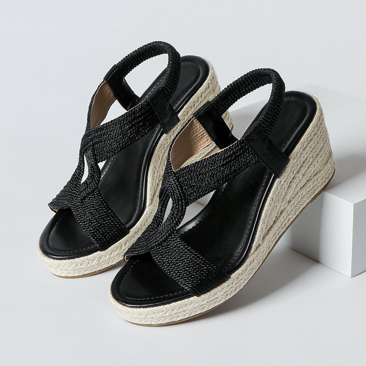 BEAUMONT NICE | SANDALES À TALON TRESSÉES POUR FEMMES