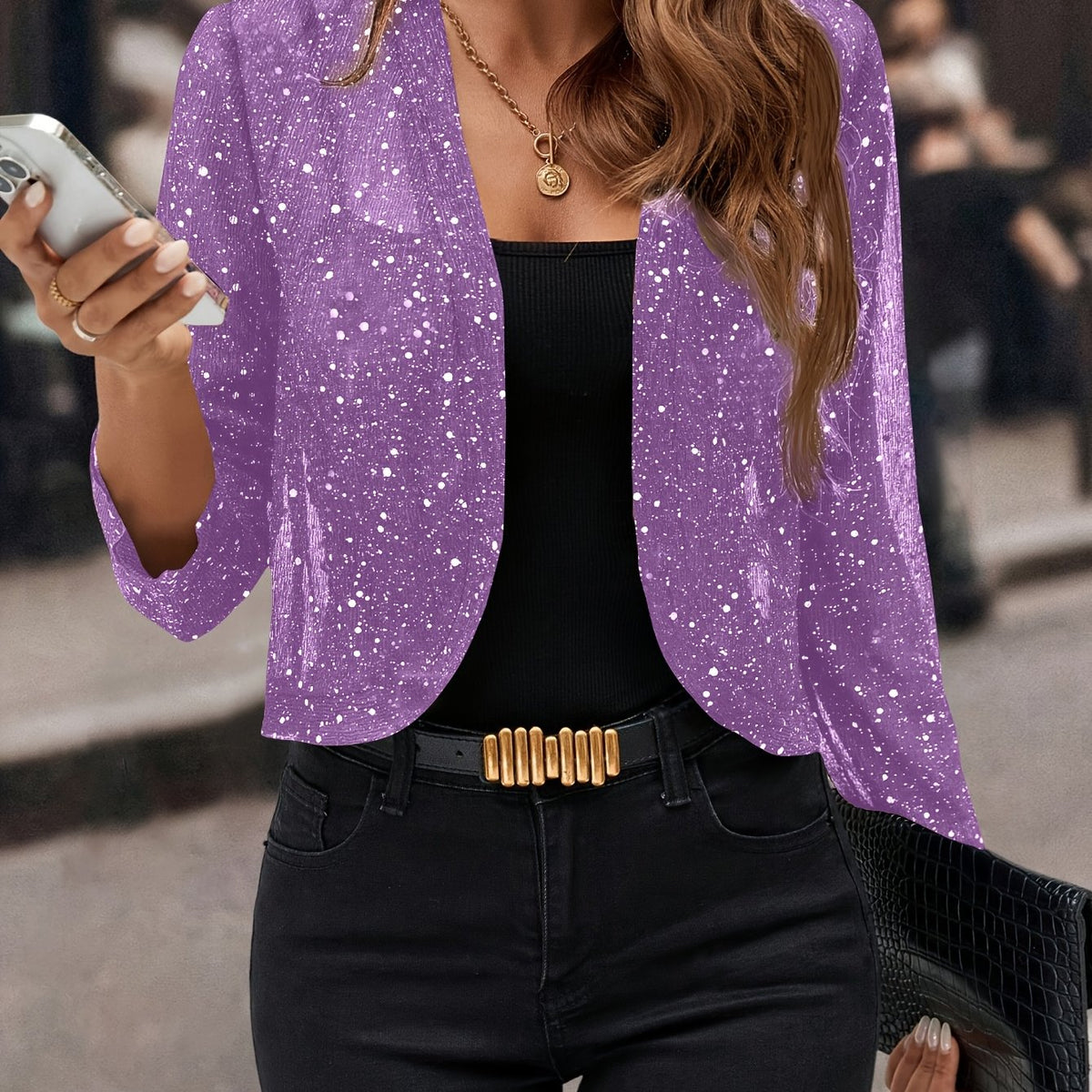 BEAUMONT NICE | VESTE COURTE À PAILLETTES POUR FEMMES