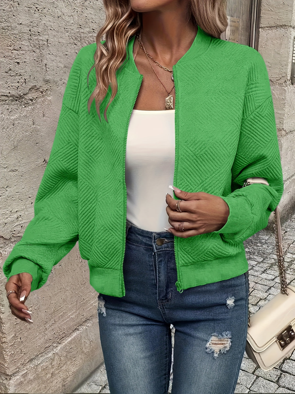 BEAUMONT NICE | VESTE ZIPPEE SOLIDE POUR FEMMES