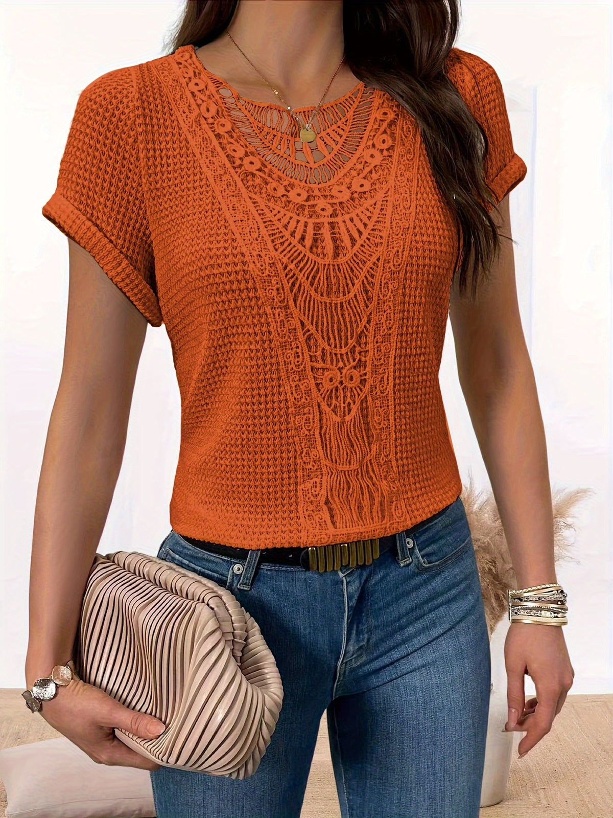 BEAUMONT NICE | T-SHIRT EN DENTELLE POUR FEMMES