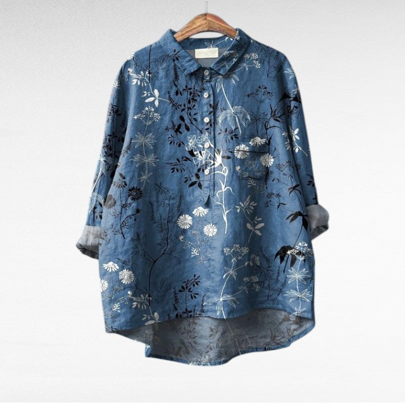 BEAUMONT NICE | CHEMISIER FLORAL ARTISTIQUE POUR FEMMES