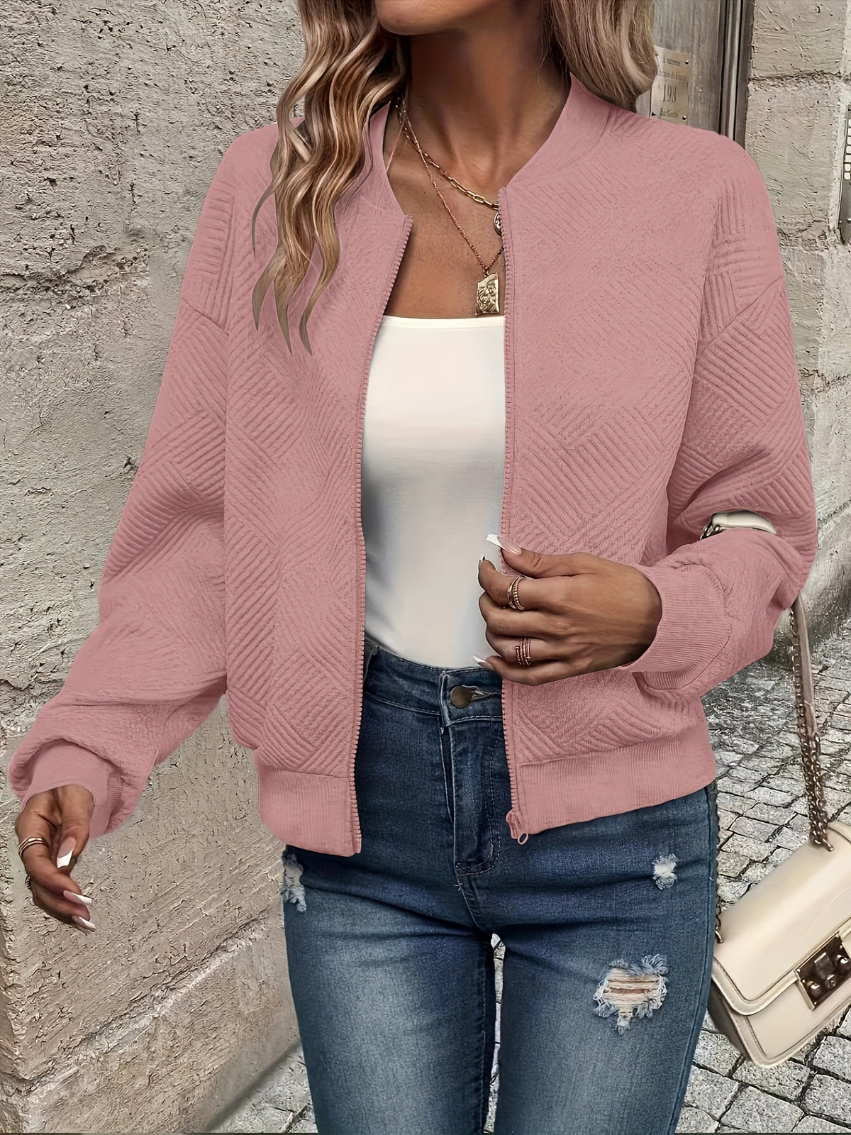 BEAUMONT NICE | VESTE ZIPPEE SOLIDE POUR FEMMES