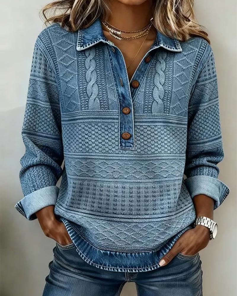 BEAUMONT NICE | CHEMISE EFFET DENIM POUR FEMME