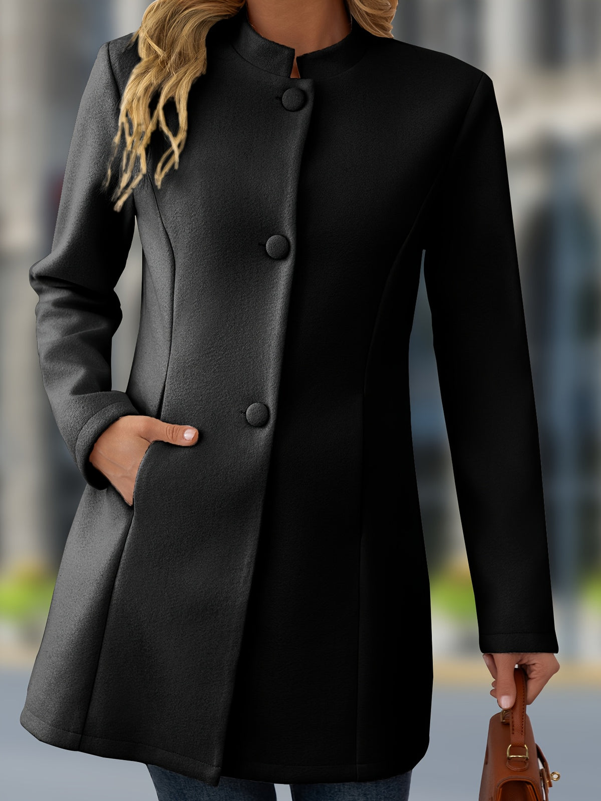 BEAUMONT NICE | MANTEAU MI-LONG À COL MONTANT POUR FEMMES