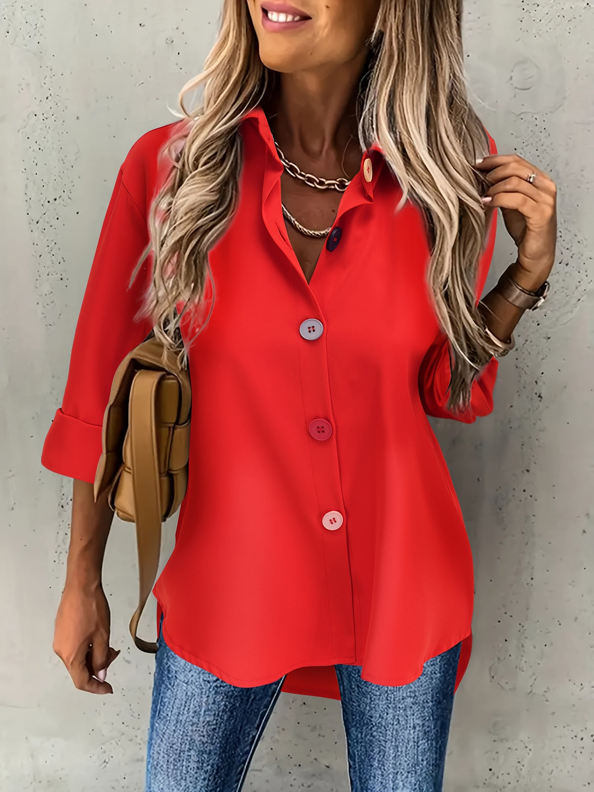 BEAUMONT NICE | CHIC BLOUSE À BOUTONS POUR FEMMES