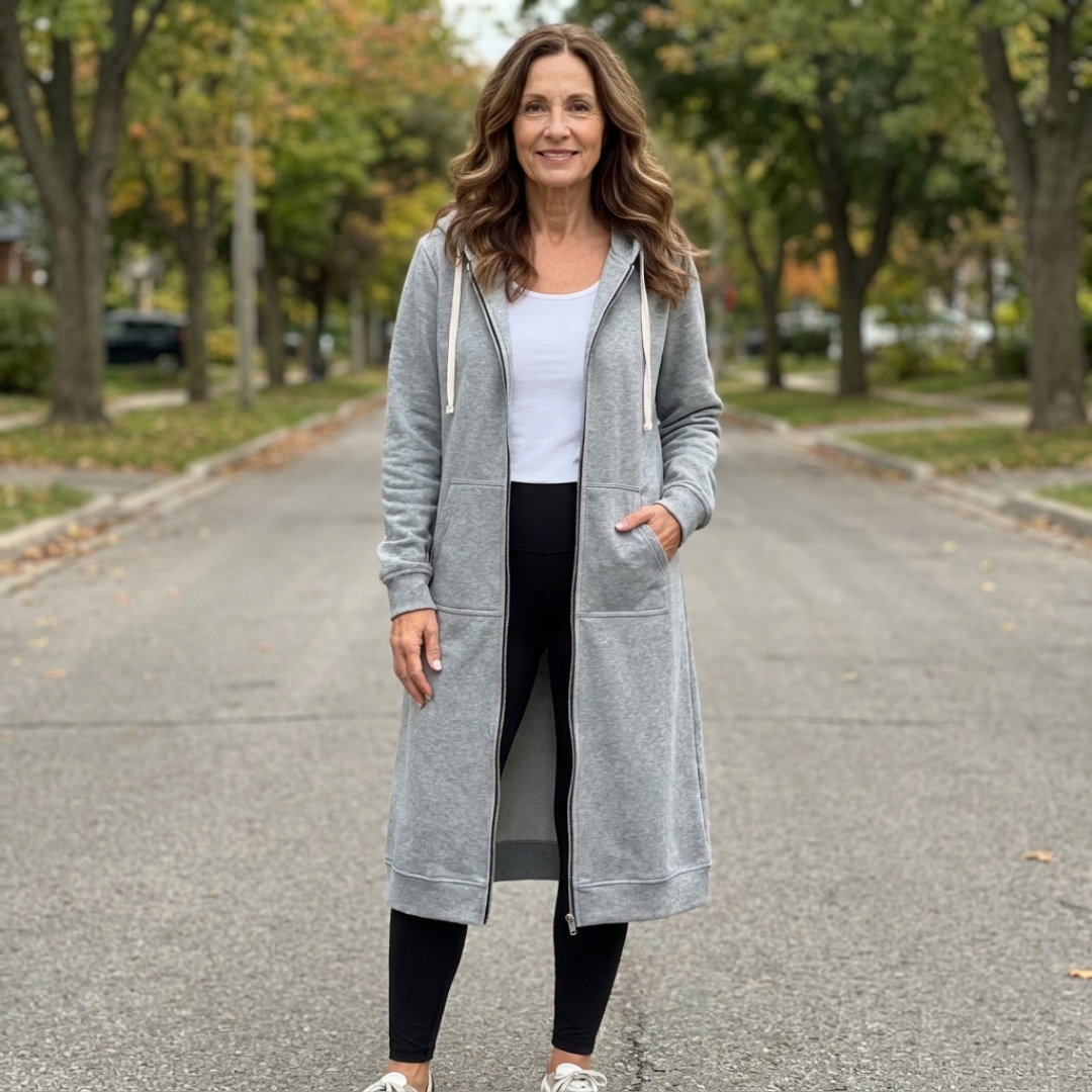 BEAUMONT NICE | GILET LONGUE EN ZIP DÉTENDUE POUR FEMMES